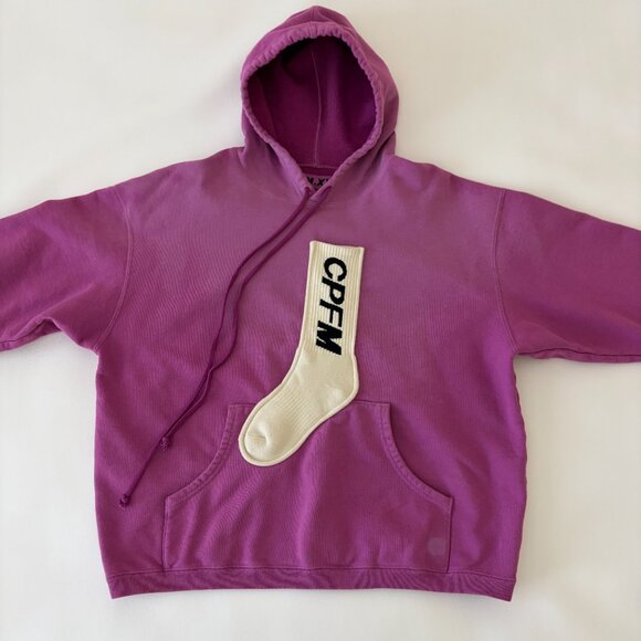 Cactus Plant Flea Market Sock Hoodie Mens M /Size 2 Pink Cotton Made in Japan - Picture 2 of 10